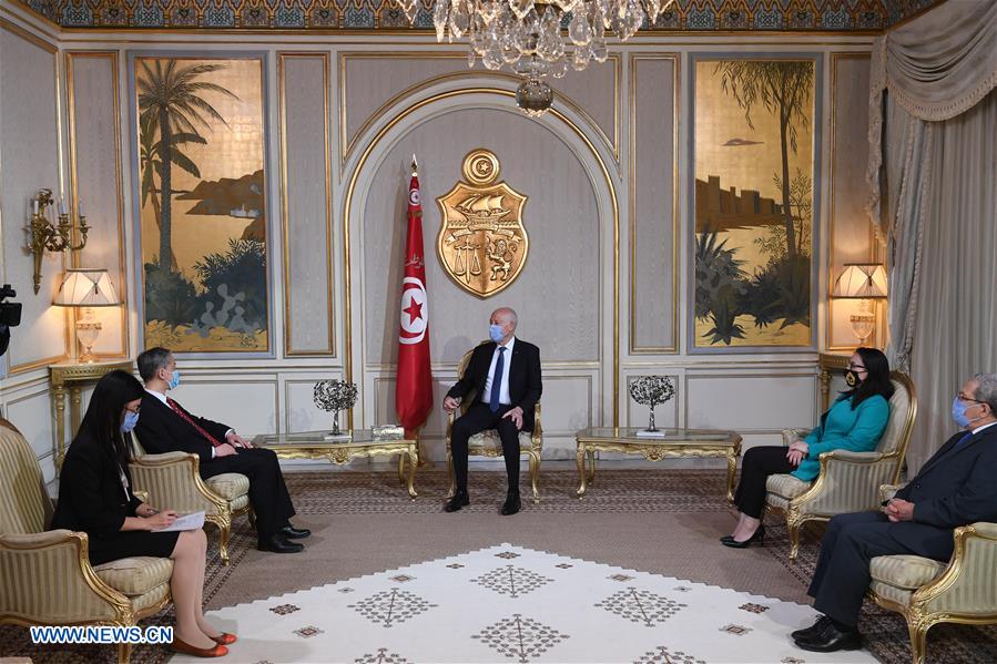 TUNISIA-PRESIDENT-CHINA-AMBASSADOR-MEETING