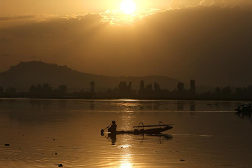 Cachemire : coucher du soleil