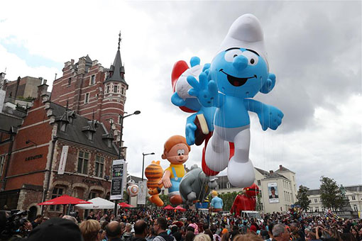 Belgique: la Balloon's Day Parade à Bruxelles
