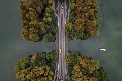 Paysages d'hiver du lac de l'Ouest à Hangzhou dans l'est de la Chine