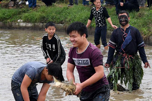 Chine : festival de la pêche au Guangxi