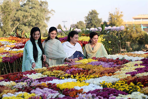 Pakistan: une exposition de fleurs &agrave; Islamabad