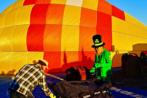 Etats-Unis : Rallye de montgolfières de la Saint-Patrick au Nouveau Mexique