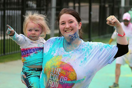 Etats-Unis: une course des couleurs à Chicago