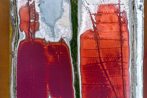 Lac sal&eacute; dans le nord de la Chine