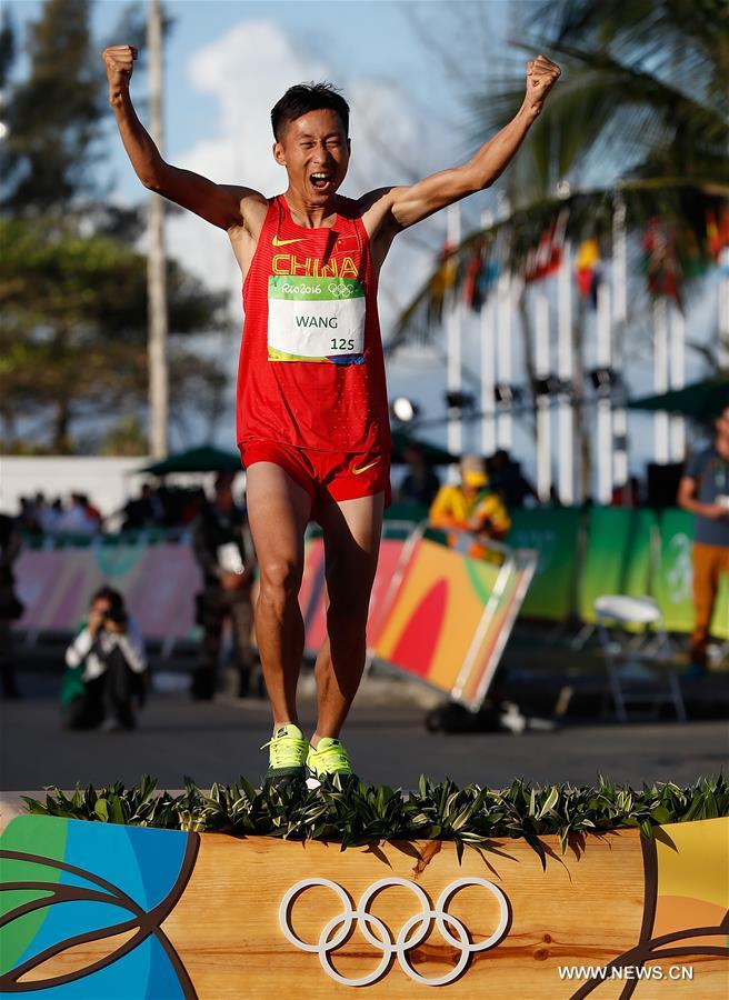 JO-2016 : le Chinois Wang Zhen remporte la médaille d'or du 20 km marche