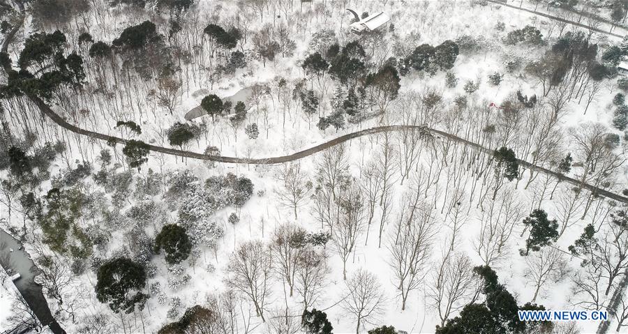 Chine : Nanjing sous la neige