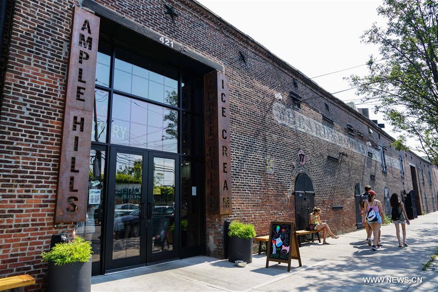 Une fabrique de cr&egrave;me glac&eacute;e &agrave; New York