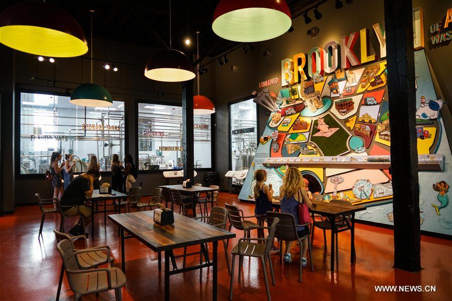 Une fabrique de cr&egrave;me glac&eacute;e &agrave; New York