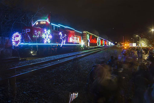 Canada: le Train des F&ecirc;tes du Canadien Pacifique 2018 &agrave; Hamilton