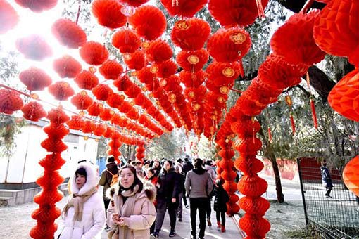 Une foire du temple dans la capitale chinoise