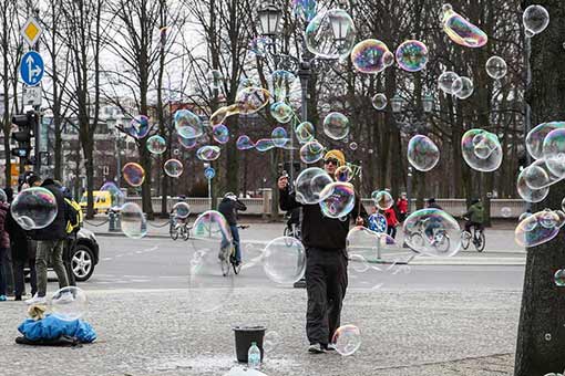 La vie quotidienne au début du printemps à Berlin