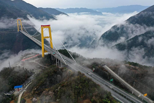 Chine : le pont Siduhe à Enshi