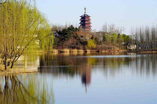 Paysage du Lac Yanqi &agrave; Beijing