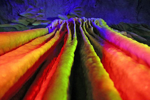 Une grotte karstique dans le nord-est de la Chine