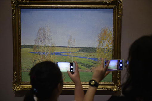 Chine: exposition d'art &agrave; Beijing