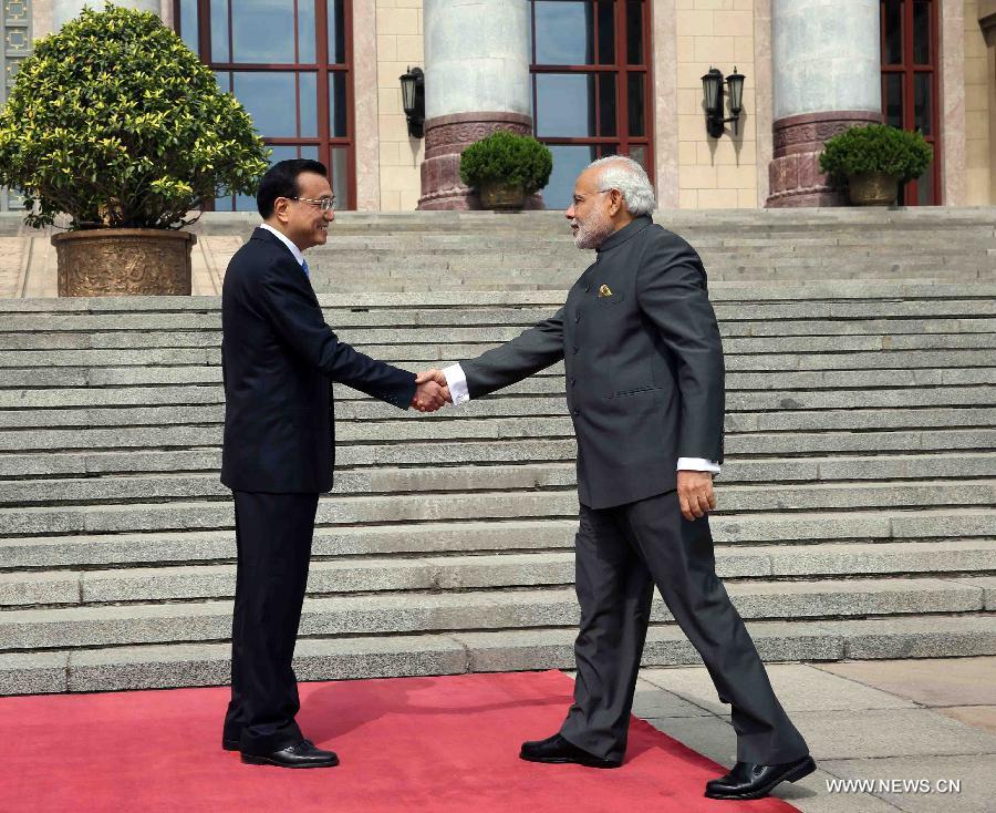 （XHDW）（5）李克强同印度总理莫迪举行会谈