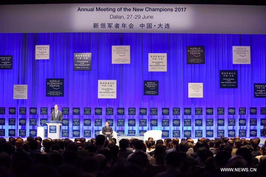 Ouverture du Forum d'été de Davos à Dalian