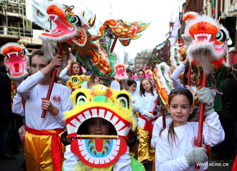 BRITAIN-LONDON-CHINESE LUNAR NEW YEAR-PARADE