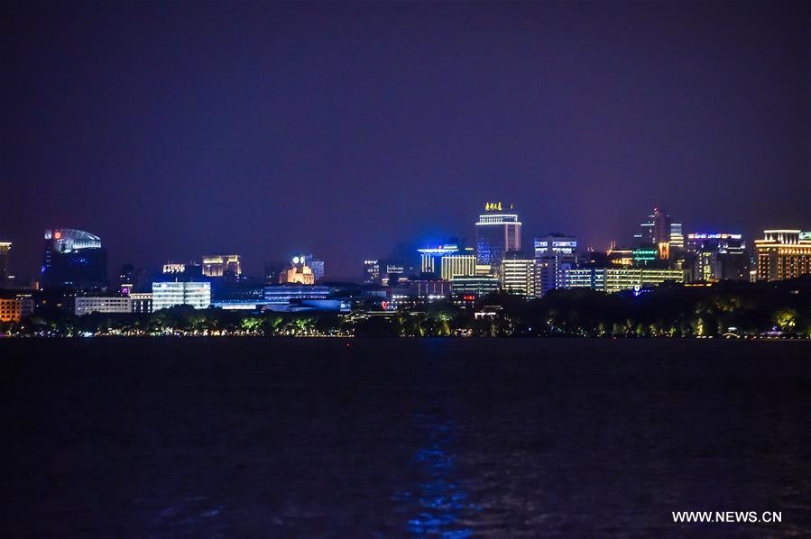 Sommet du G20 : paysage nocturne de Hangzhou