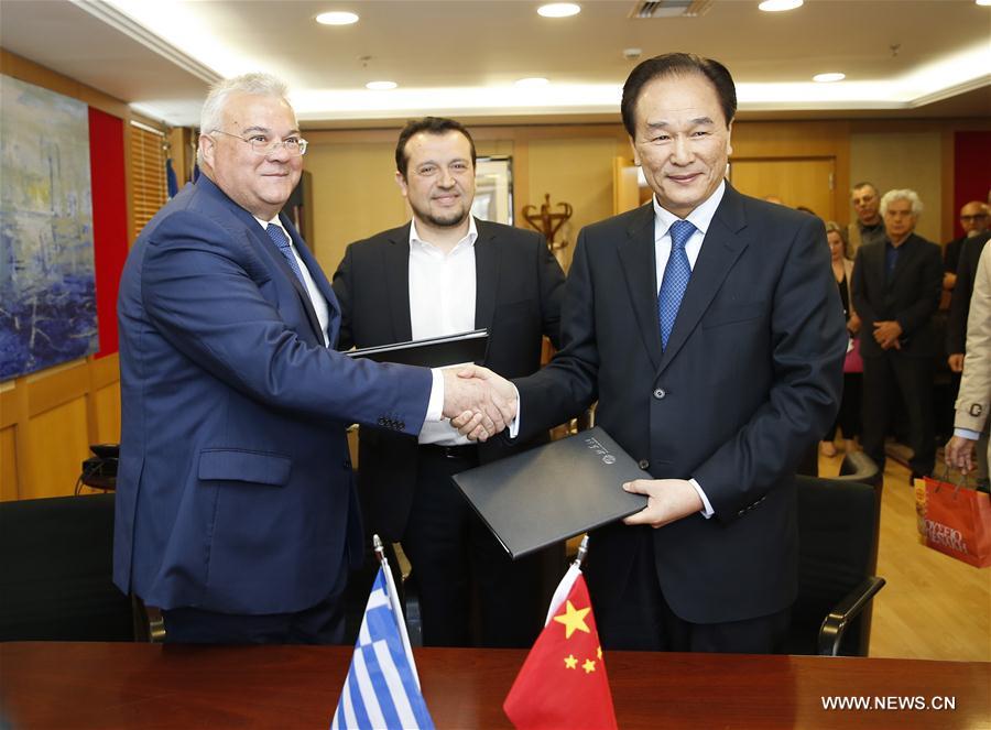 （国际）新华社与希腊国家通讯社雅典通讯社签署新的合作协议