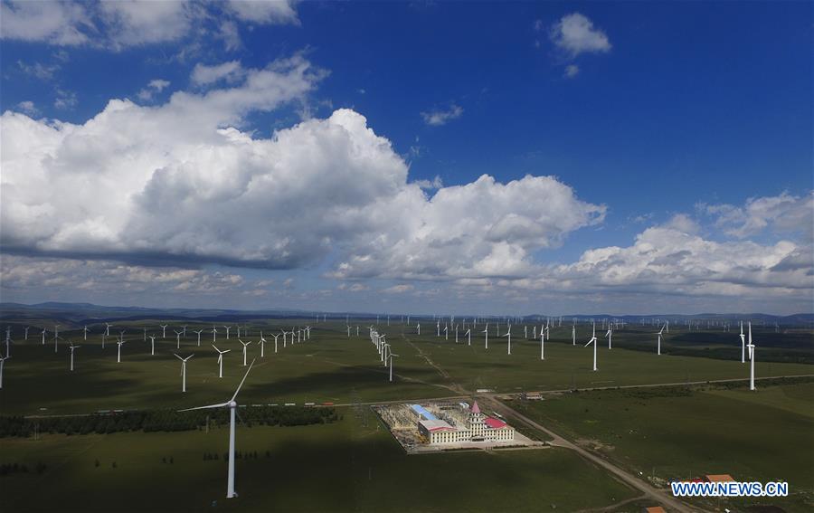 Chine : production d'énergie éolienne dans le Hebei