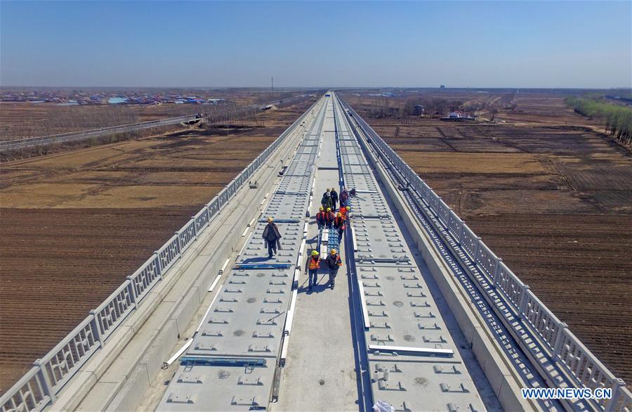 Chine : construction d'une ligne ferroviaire dans le Liaoning