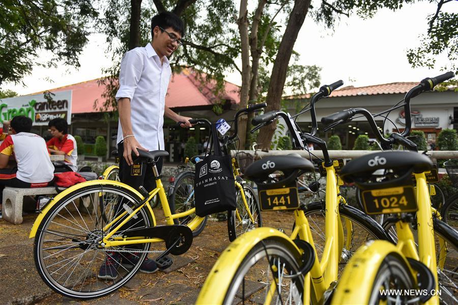 Le géant chinois du partage de vélos ofo en Thaïlande