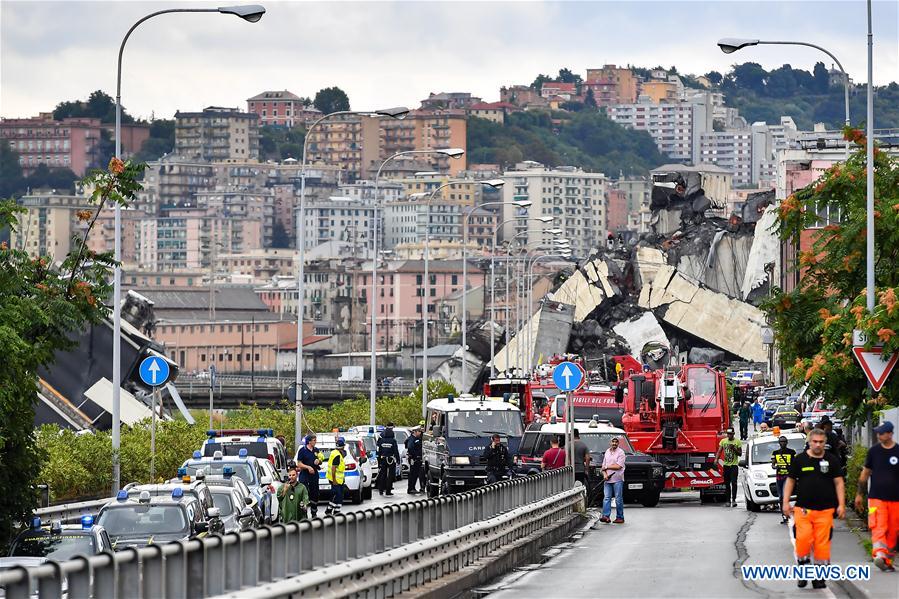 ITALY-GENOA-MOTORWAY BRIDGE-COLLAPSE
