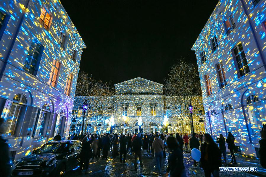 Festival des lumières à Bruxelles, en Belgique 