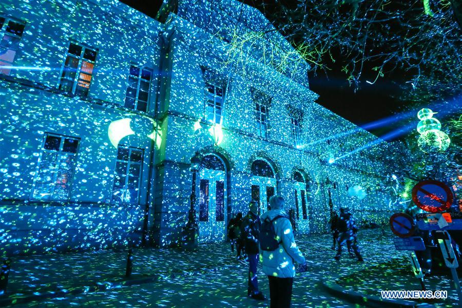 Festival des lumières à Bruxelles, en Belgique 