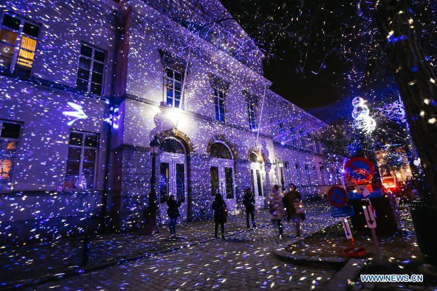 Festival des lumières à Bruxelles, en Belgique 