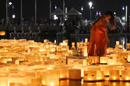 États-Unis: un festival des lanternes de l'eau au Maryland