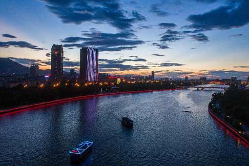 Mise en service du syst&egrave;me d'&eacute;clairage pour la visite nocturne dans l'est de la Chine