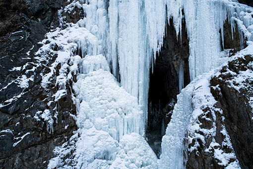 Paysage d'hiver dans le nord-ouest de la Chine