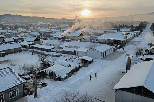 Paysage de Mohe dans le nord-est de la Chine