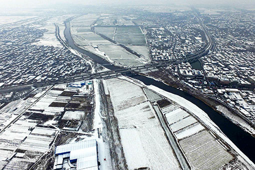 Chine: paysages de neige au Shanxi