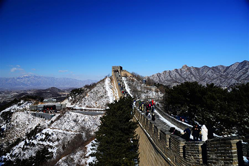 Paysage enneigé dans le nord de la Chine