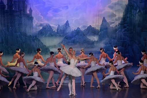 Allemagne : repr&eacute;sentation du "Lac des cygnes" &agrave; Francfort