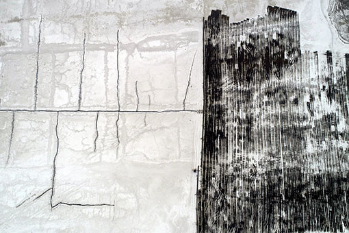 Chine: vue du Lac sal&eacute; de Yuncheng au Shanxi