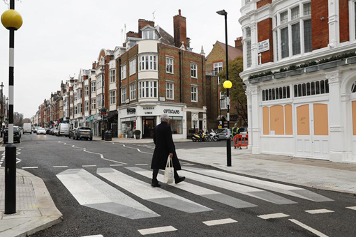 Un passage pi&eacute;ton en &laquo; 3D &raquo; en Grande-Bretagne