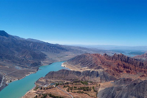 Chine : paysages au Qinghai dans le nord-ouest