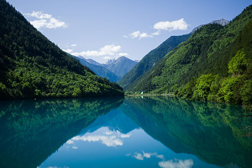 Chine: paysage du Parc national de Jiuzhaigou