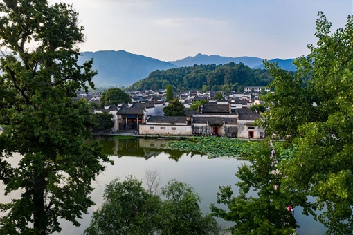 Paysages d'un village dans l'est de la Chine