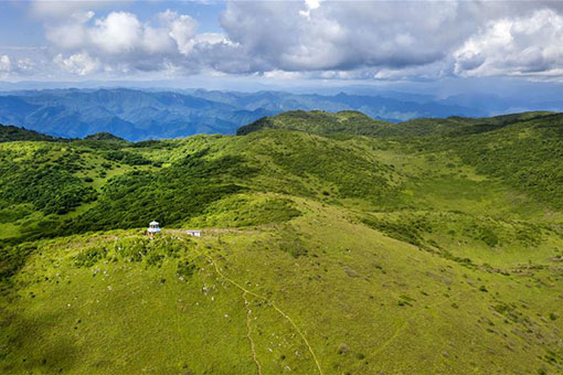 Chine: paysage de la zone pittoresque du mont Zibai au Shaanxi