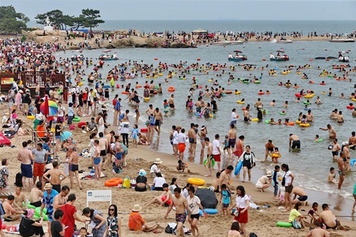 Plage de Beidaihe en été