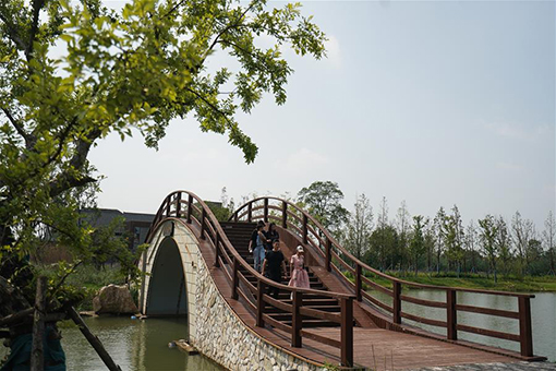 Chine: paysage du site touristique de Qianjiadu au Jiangsu