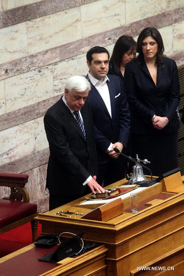 （国际）（3）帕夫洛普洛斯宣誓就任希腊总统 