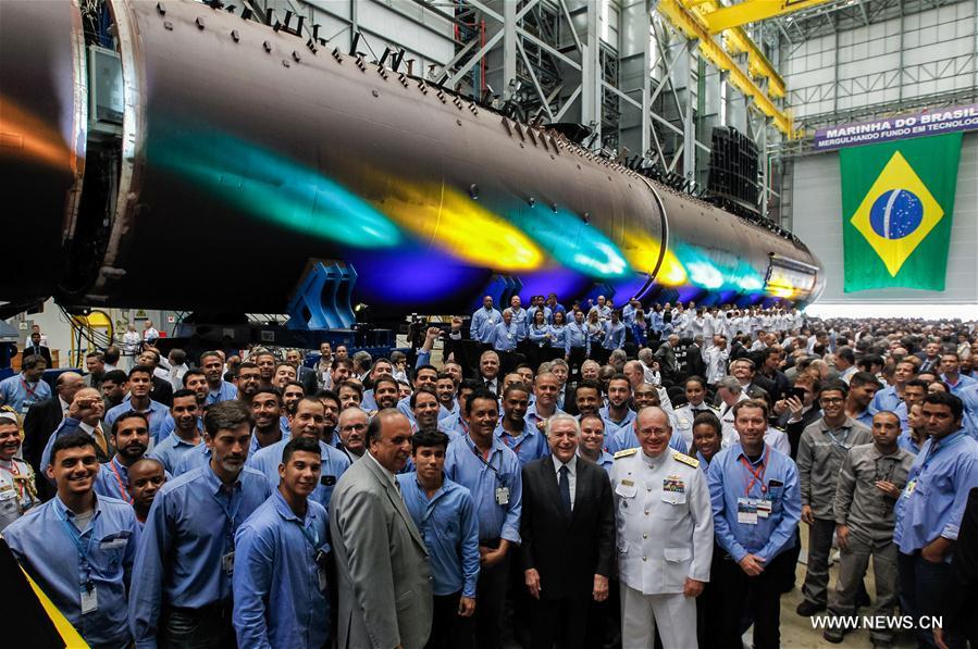 Brésil : phase finale d'assemblage du sous-marin Riachuelo