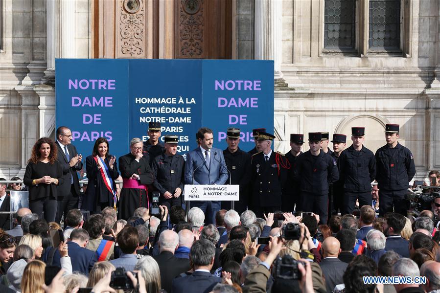 Cérémonie de commémoration dédiée à Notre-Dame de Paris